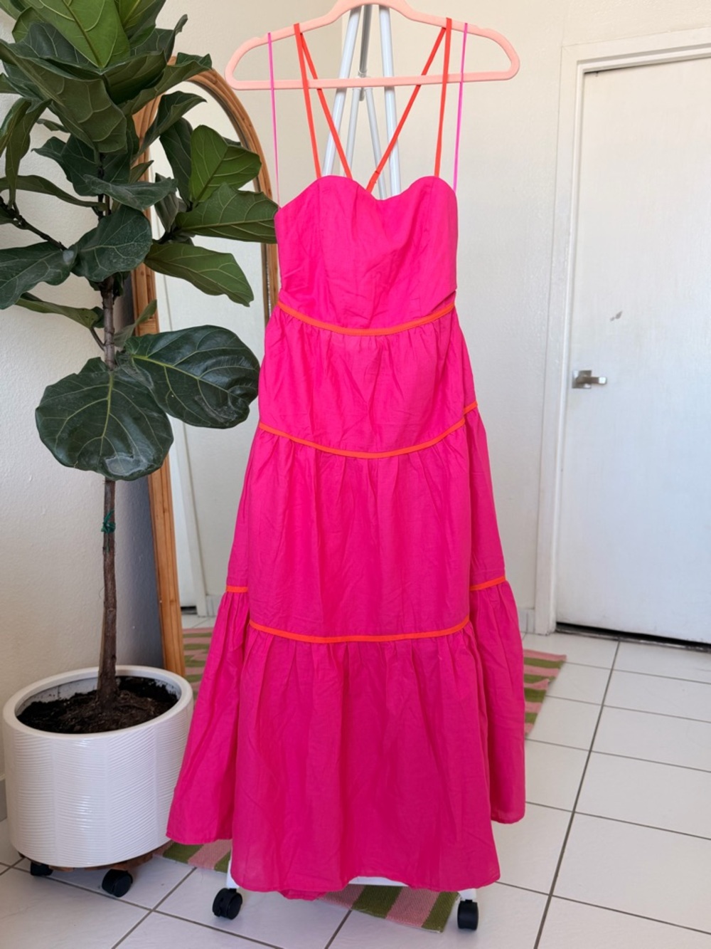 Pink Maxi Dress Aakaa - Picture 4 of 14